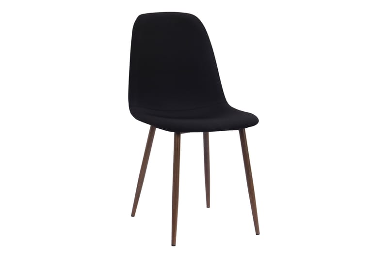 Richeto Spisebord Røkt Eik 240 cm valnøtt + 8 stk Naira stol svart med valnøttben - Brun/Svart - Møbler - Bord - Spisegruppe