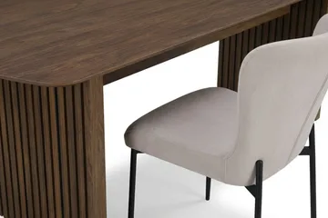 Richeto spisegruppe røkt eik 180 cm med 4 Elsie spisestoler - Røkt eik - Møbler - Bord - Spisegruppe