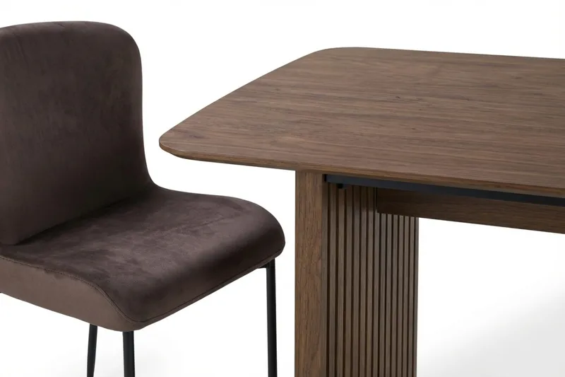 Richeto Spisegruppe Røkt Eik 210 cm med 6 Elsie Spisestoler - Røkt eik/Brun - Møbler - Bord - Spisegruppe