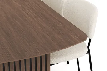 Richeto Spisegruppe Røkt Eik 240 cm med 6 Gemmiano Spisestoler - Røyket Eik - Møbler - Bord - Spisegruppe