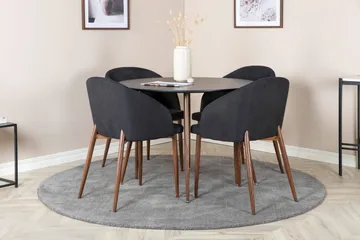 Ridones spisegruppe rund 100 cm + 4 stk. Kullersbro spisestoler - Møbler - Bord - Spisegruppe