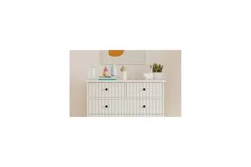 Rihana Sminkebord 90 cm - Matt Hvit - Møbler - Bord - Sminkebord & toalettbord