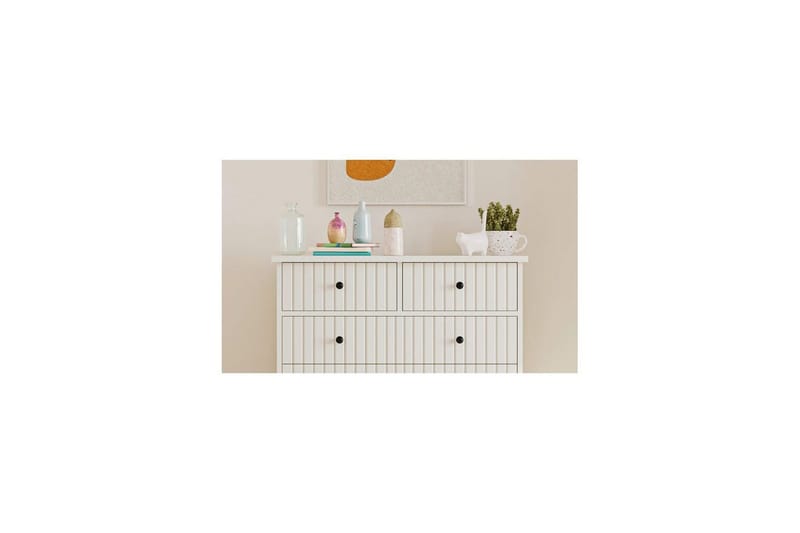 Rihana Sminkebord 90 cm - Matt Hvit - Møbler - Bord - Sminkebord & toalettbord