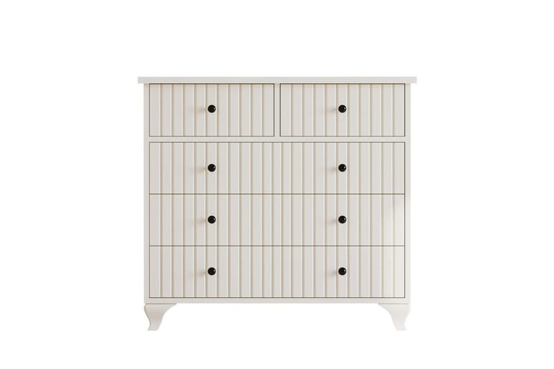 Rihana Sminkebord 90 cm, Matt Hvit