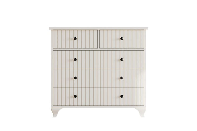 Rihana Sminkebord 90 cm, Matt Hvit