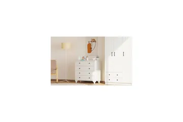 Rihana Sminkebord 90 cm - Matt Hvit - Oppbevaring - Oppbevaringsmøbler - Kommode - Entrekommode