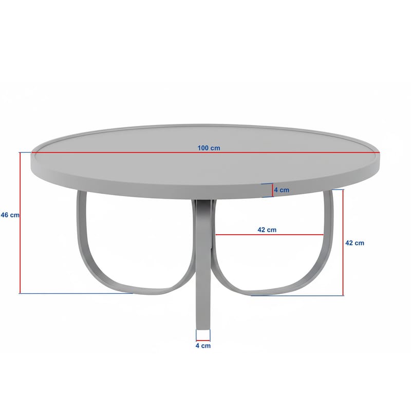 Rirena Sofabord 110 cm - Valnøtt - Møbler - Bord - Sofabord & salongbord