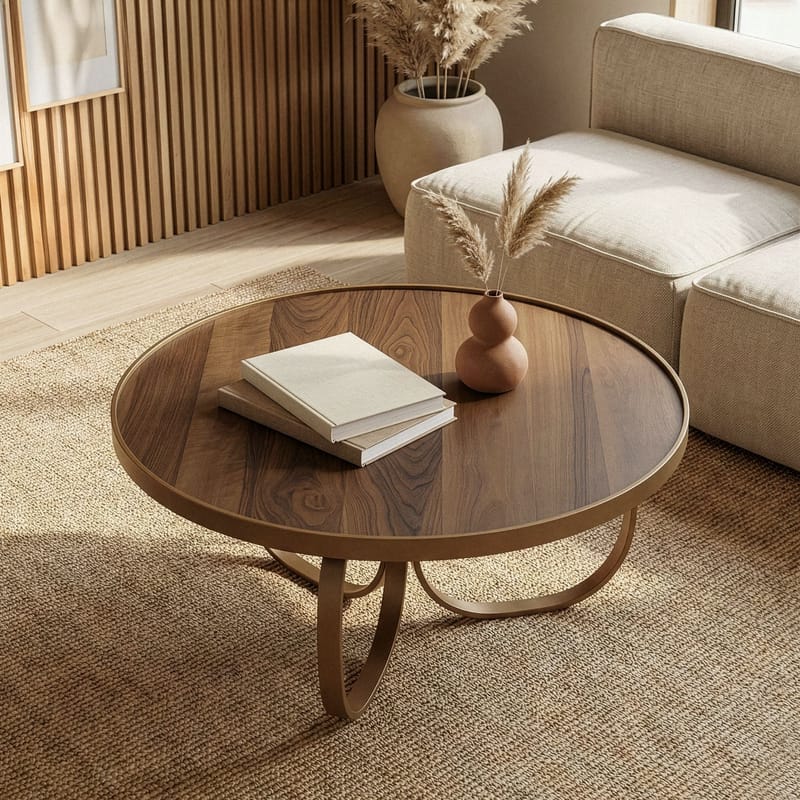 Rirena Sofabord 110 cm - Valnøtt - Møbler - Bord - Sofabord & salongbord