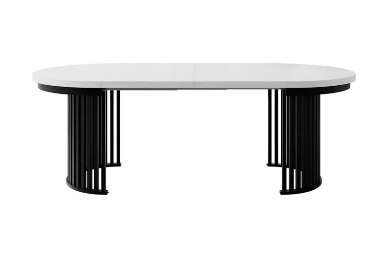 Rivale Matbord 100 cm Rund - Hvit/Gull - Møbler - Bord - Spisebord & kjøkkenbord