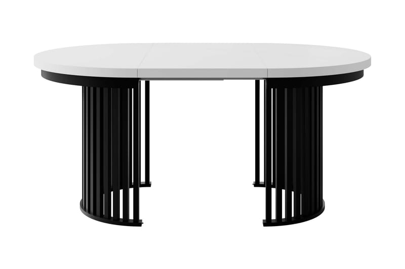 Rivale Matbord 100 cm Rund - Hvit/Gull - Møbler - Bord - Spisebord & kjøkkenbord