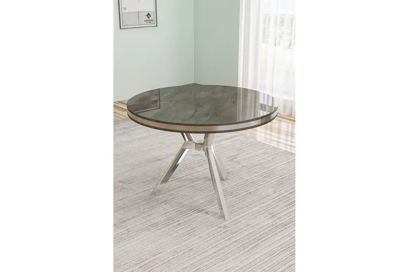 Rivor Spisebord 90 cm Rund - Møbler - Bord - Marmorbord