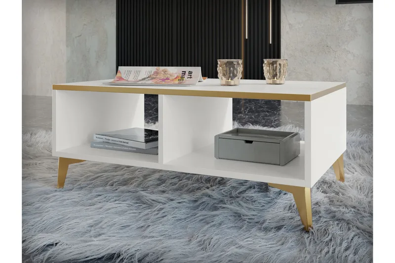 Royston Salongbord 100 cm - Hvit - Møbler - Bord - Sofabord & salongbord