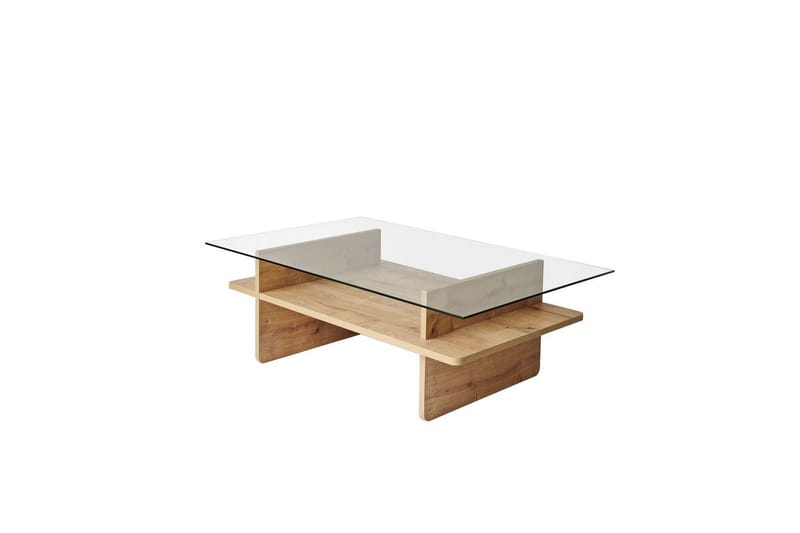 Rubby Sofabord 105 cm - Hvit/Mørkegrønn - Møbler - Bord - Sofabord & salongbord