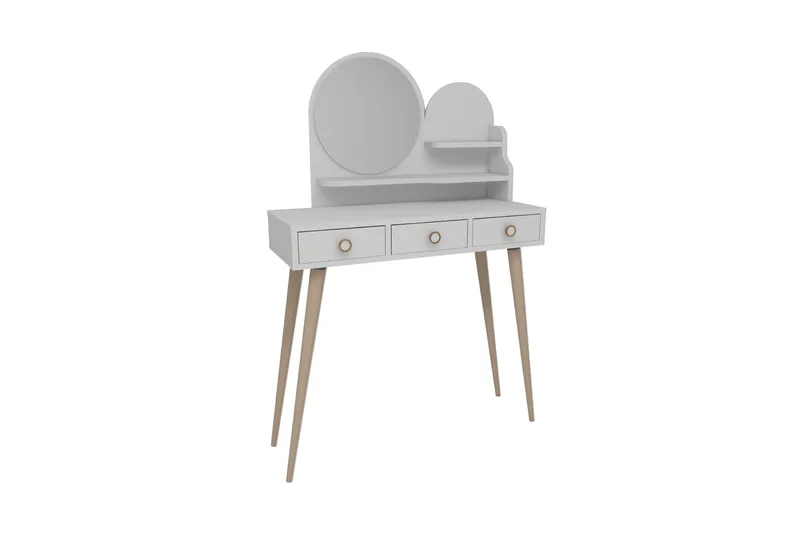Ruges Sminkebord 74 cm, Hvit