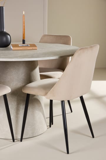 Rund matgrupp Venture Home Beige Beige 4st - Møbler - Bord - Spisegruppe