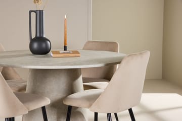 Rund matgrupp Venture Home Beige Beige 4st - Møbler - Bord - Spisegruppe