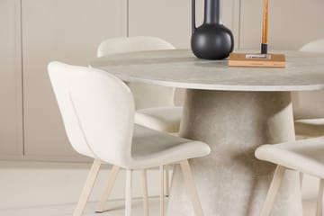 Rund matgrupp Venture Home Beige Beige 4st - Møbler - Bord - Spisegruppe