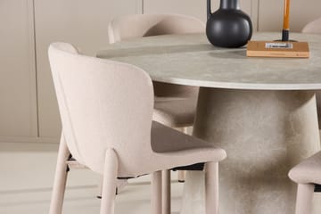 Rund matgrupp Venture Home Beige Beige 4st - Møbler - Bord - Spisegruppe