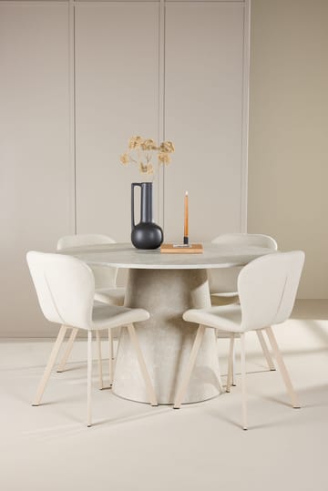 Rund matgrupp Venture Home Beige Beige 4st - Møbler - Bord - Spisegruppe