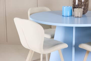 Rund matgrupp Venture Home Beige Blå 4st - Møbler - Bord - Spisegruppe