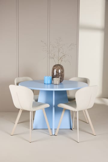Rund matgrupp Venture Home Beige Blå 4st - Møbler - Bord - Spisegruppe