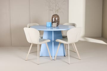 Rund matgrupp Venture Home Beige Blå 4st - Møbler - Bord - Spisegruppe