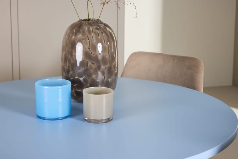 Rund matgrupp Venture Home Beige Blå 4st - Møbler - Bord - Spisegruppe