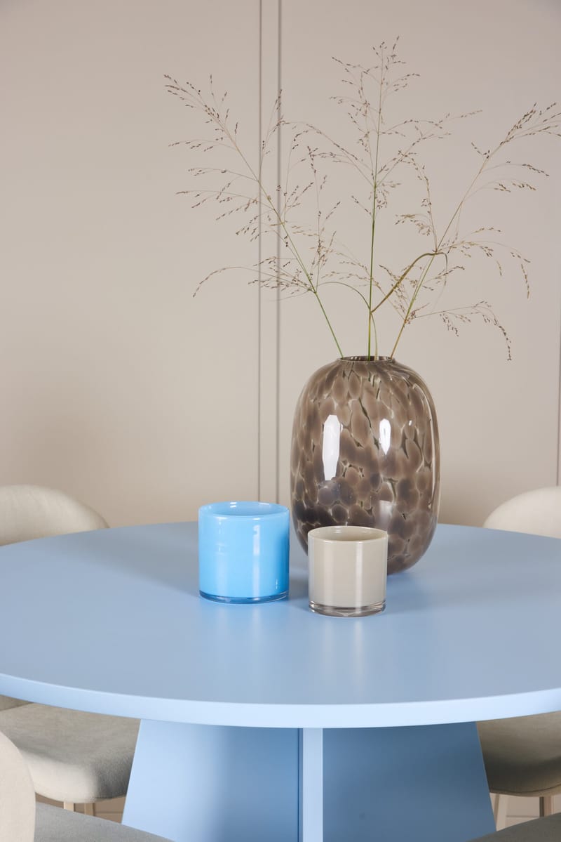 Rund matgrupp Venture Home Beige Blå 4st - Møbler - Bord - Spisegruppe
