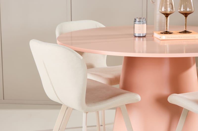 Rund matgrupp Venture Home Beige Koppar 4st - Møbler - Bord - Spisegruppe