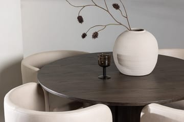 Rund matgrupp Venture Home Beige Mörkt trä 4st - Møbler - Bord - Spisegruppe