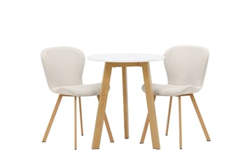 Rund matgrupp Venture Home Beige Vit 2st - Møbler - Bord - Spisegruppe