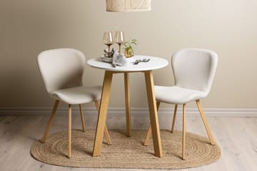 Rund matgrupp Venture Home Beige Vit 2st - Møbler - Bord - Spisegruppe