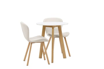 Rund matgrupp Venture Home Beige Vit 2st - Møbler - Bord - Spisegruppe