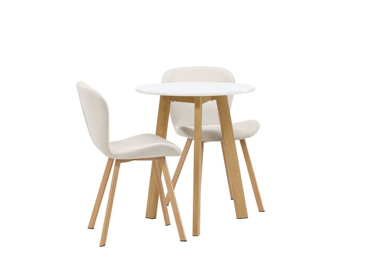 Rund matgrupp Venture Home Beige Vit 2st - Møbler - Bord - Spisegruppe