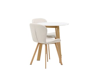 Rund matgrupp Venture Home Beige Vit 2st - Møbler - Bord - Spisegruppe