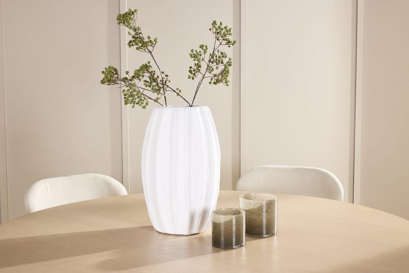 Rund matgrupp Venture Home Beige Vitputsad 6st - Møbler - Bord - Spisegruppe