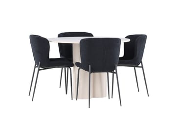 Rund matgrupp Venture Home Beige - Møbler - Bord - Spisegruppe