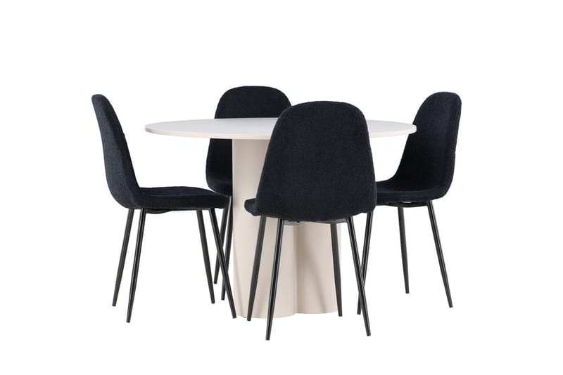 Rund matgrupp Venture Home Beige - Møbler - Bord - Spisegruppe