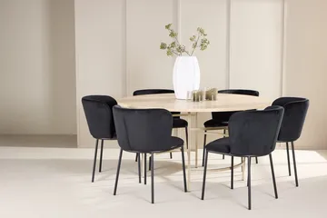 Rund matgrupp Venture Home Beige - Møbler - Bord - Spisegruppe