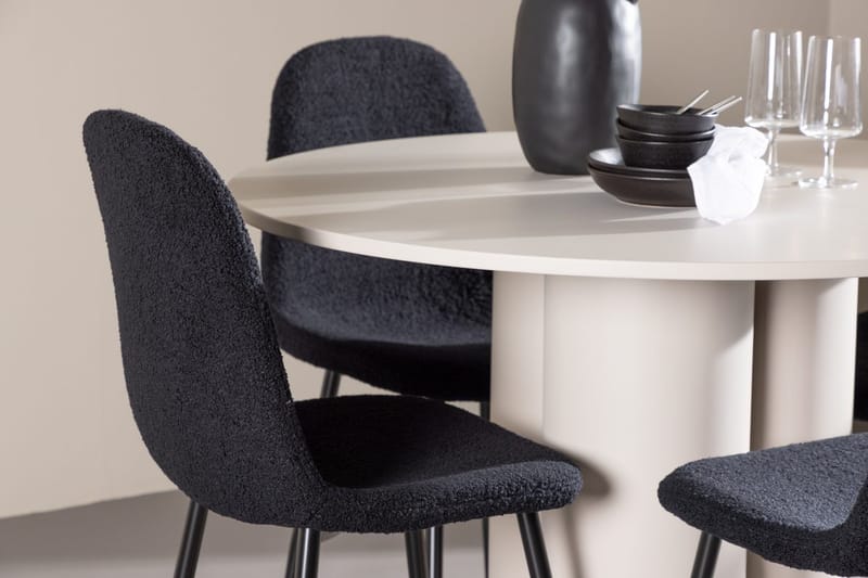 Rund matgrupp Venture Home Beige - Møbler - Bord - Spisegruppe