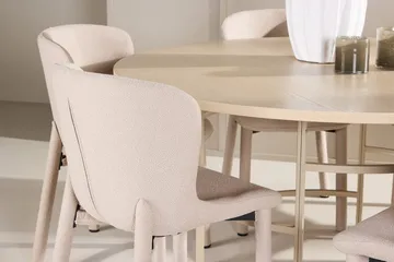 Rund matgrupp Venture Home Beige - Møbler - Bord - Spisegruppe