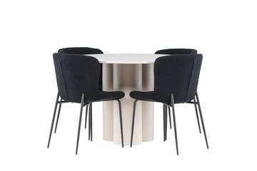 Rund matgrupp Venture Home Beige - Møbler - Bord - Spisegruppe