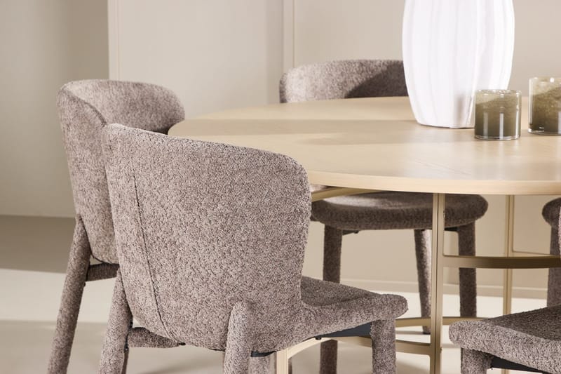 Rund matgrupp Venture Home Beige - Møbler - Bord - Spisegruppe