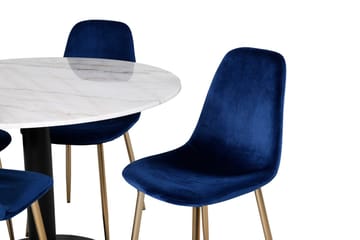 Rund matgrupp Venture Home Blå Vit 4st - Møbler - Bord - Spisegruppe