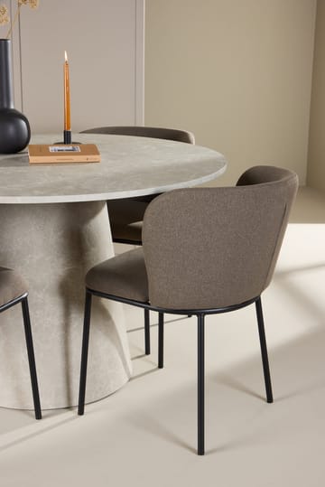 Rund matgrupp Venture Home Brun Beige 4st - Møbler - Bord - Spisegruppe