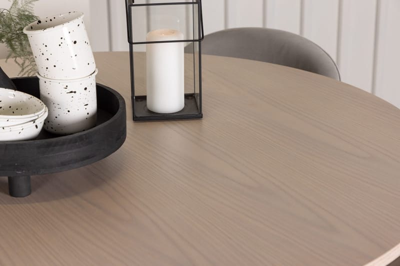 Rund matgrupp Venture Home Grå Ljust trä 4st - Møbler - Bord - Spisegruppe