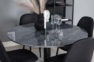Rund matgrupp Venture Home Grå marmor - Møbler - Bord - Spisegruppe