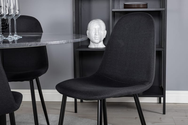 Rund matgrupp Venture Home Grå marmor - Møbler - Bord - Spisegruppe