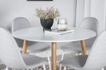 Rund matgrupp Venture Home Grå Natur 4st - Møbler - Bord - Spisegruppe