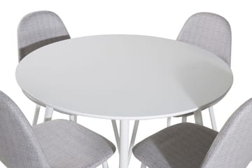 Rund matgrupp Venture Home Grå Vit 4st - Møbler - Bord - Spisegruppe